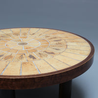 Coffee Table with Leaf Motif by Roger Capron (circa 1970s)