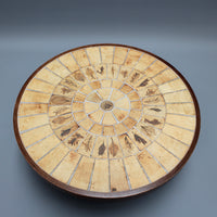 Coffee Table with Leaf Motif by Roger Capron (circa 1970s)