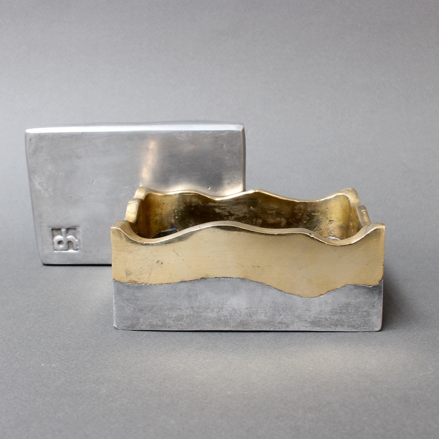 Brutalist Brass and Aluminium Box by David Marshall (circa 1970s)
