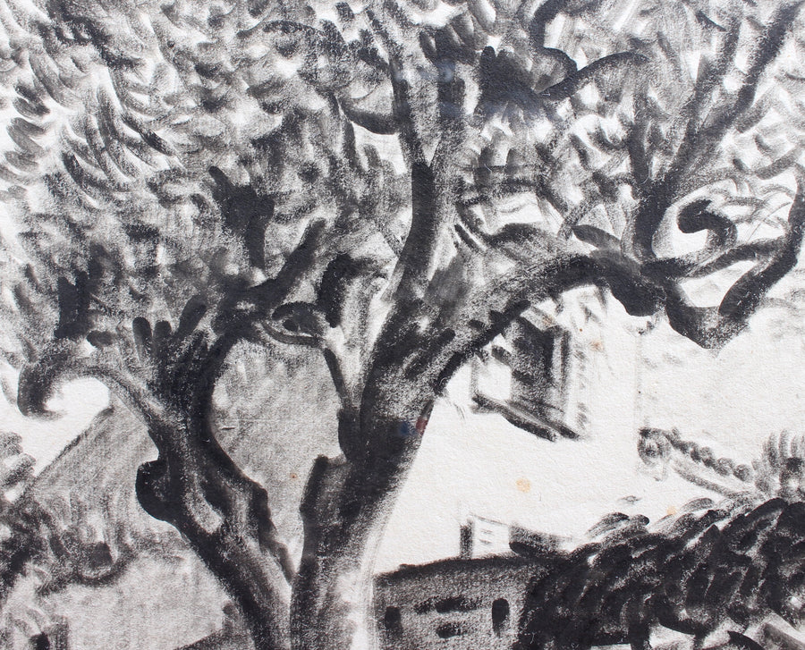 'The Olive Tree Behind the Stone Wall' by Pierre Dionisi (circa 1930s)