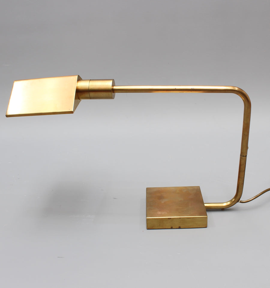 Italian Mid-Century Brass Desk Lamp (circa 1950s)