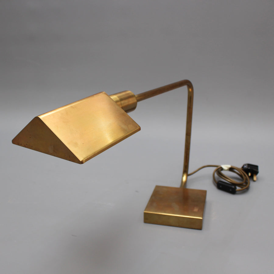 Italian Mid-Century Brass Desk Lamp (circa 1950s)