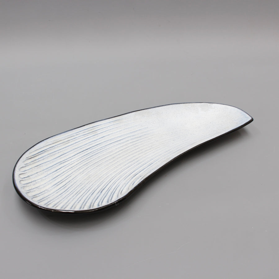 Oyster Shell Shaped Ceramic Tray by Marcel Guillot (circa 1960s)