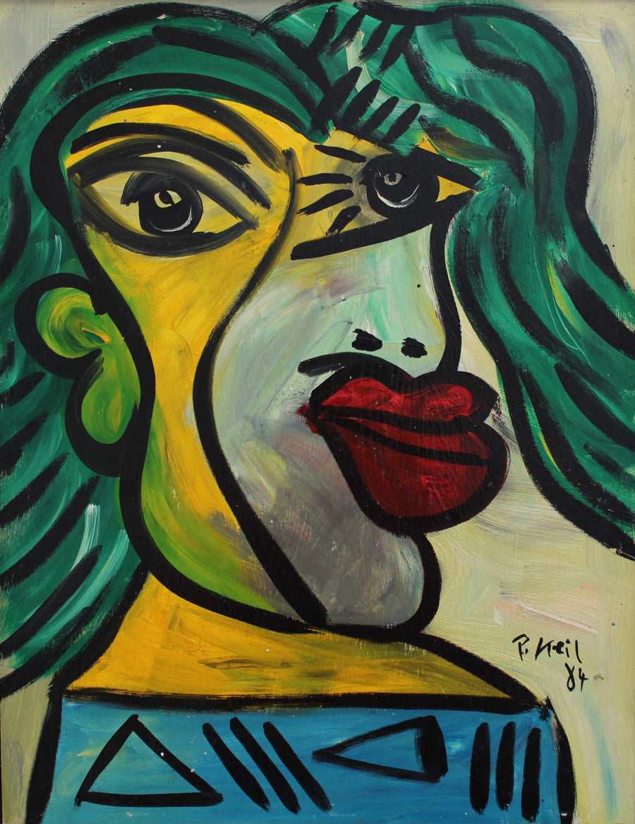 'Portrait of Cubist Woman' by Peter Robert Keil (1984)