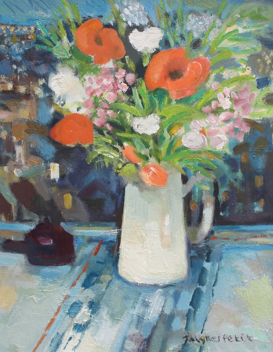 'Bouquet with White Jug' by Jacques Petit (circa 1990s)