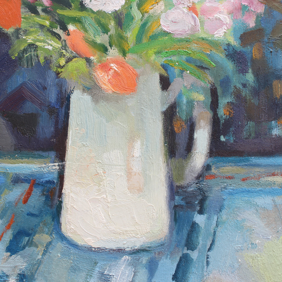'Bouquet with White Jug' by Jacques Petit (circa 1990s)