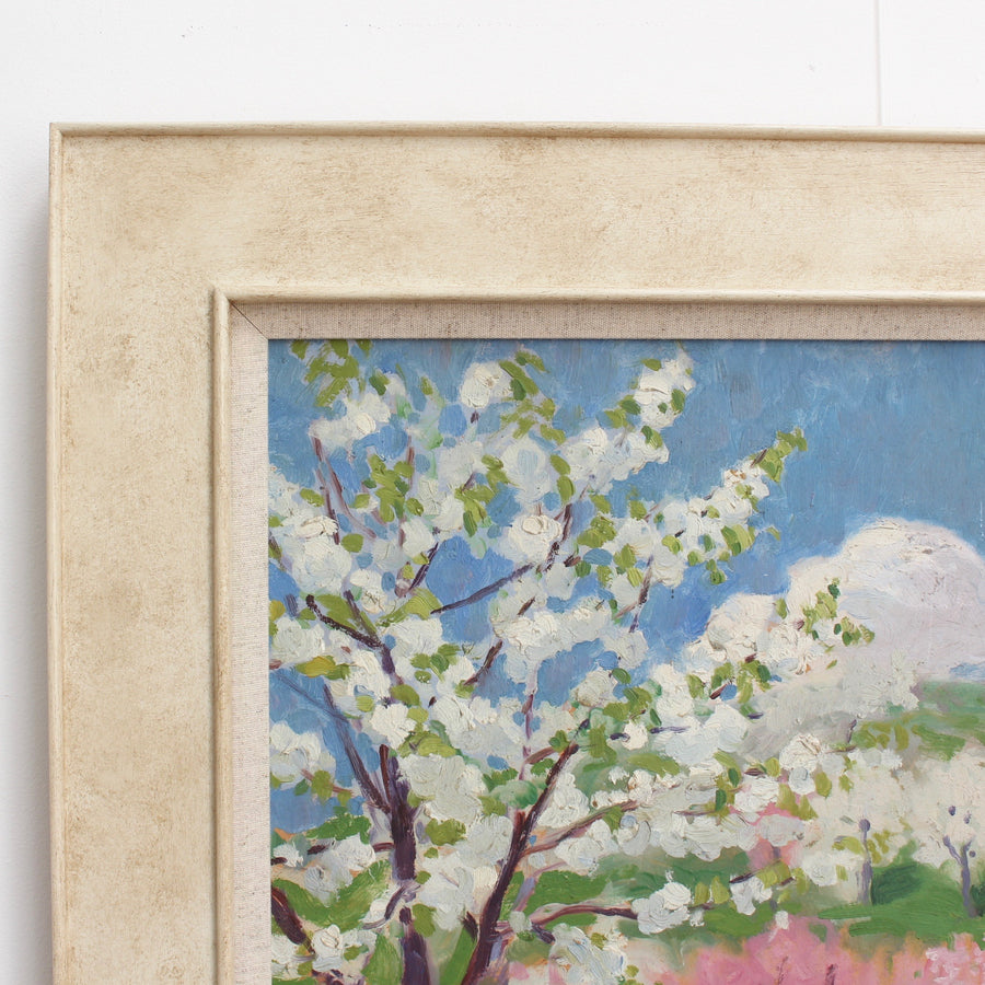'Tuscan Pathway with Blossoms' Attributed to Elisabeth Chaplin (circa 1950s)