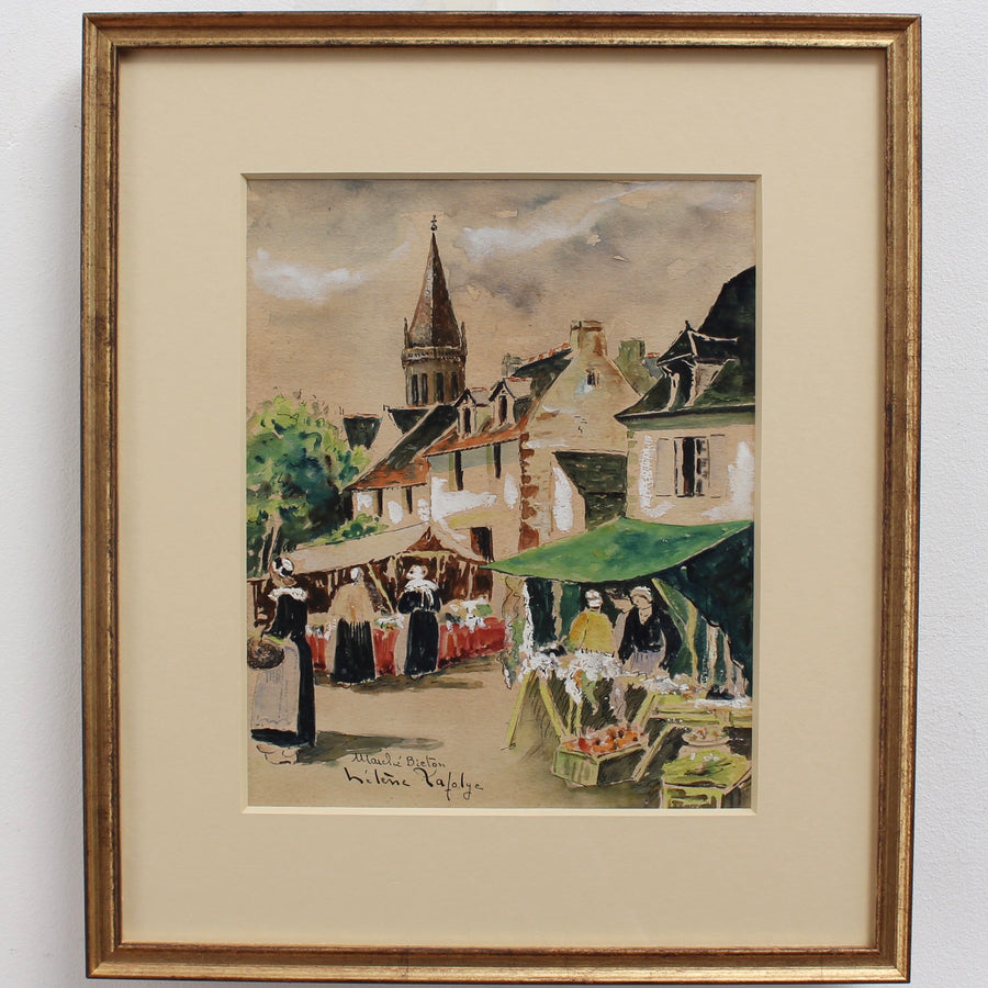 'Breton Market' by Hélène Lafolye (circa 1930s)
