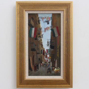 'Street View of Naples Italy' by Claude Petitel (circa 1950s)