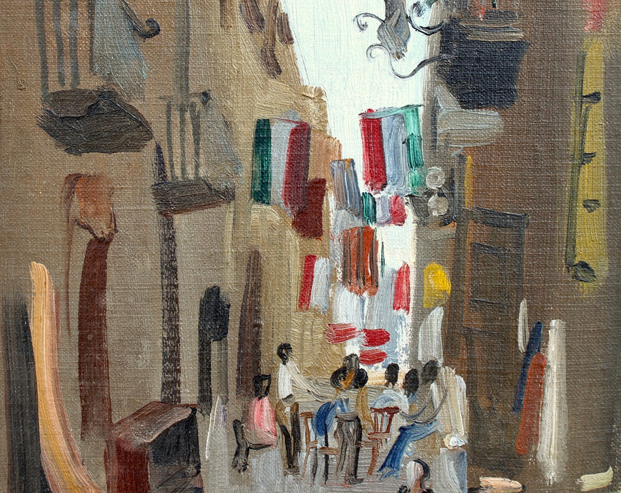 'Street View of Naples Italy' by Claude Petitel (circa 1950s)